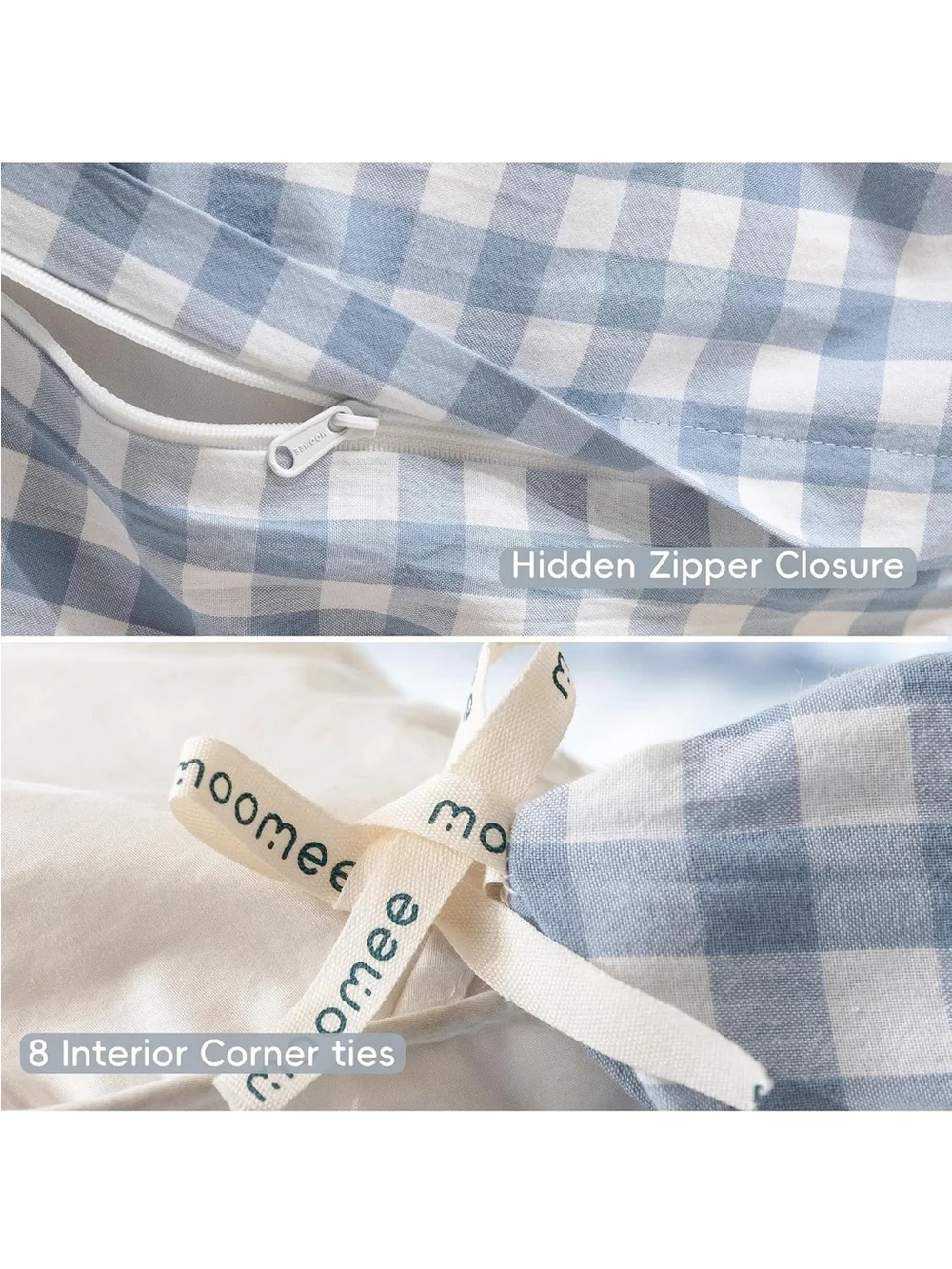 Moomee gingham duvet